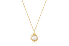  Modern Muse - Ketten mit Anhänger - Silber / 14kt GP - Perle - 46-50 cm